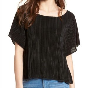 Madewell pleated black top